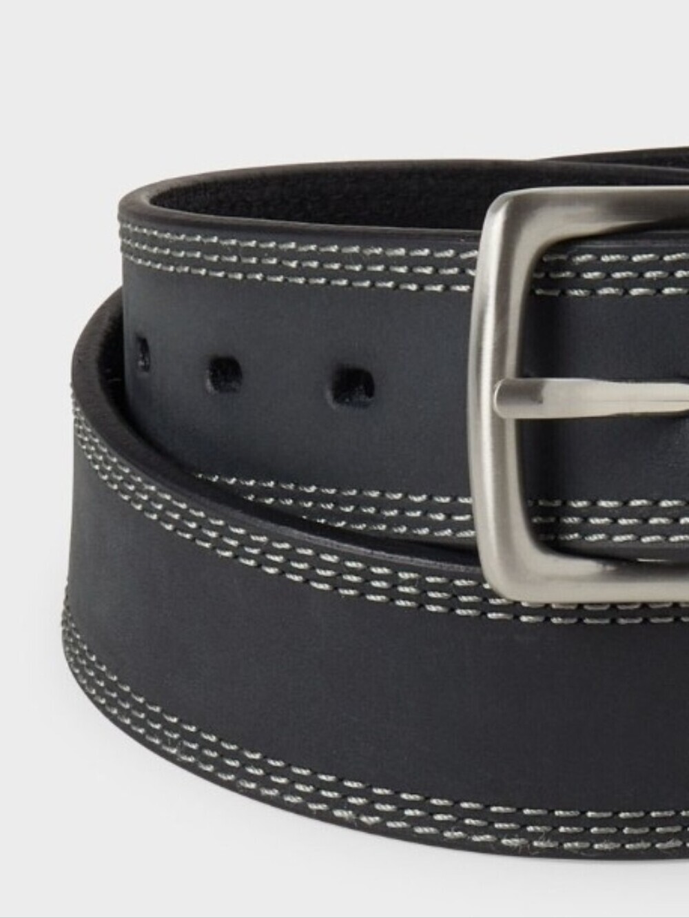 Duluth Classic Men Gets Better With Age Leather Work Belt 38 Black Nickle Finish